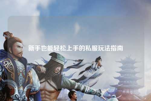 新手也能轻松上手的私服玩法指南