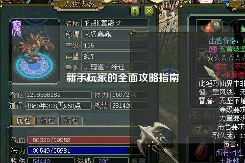 新手玩家的全面攻略指南