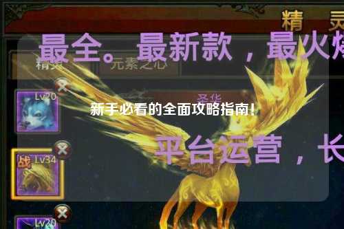新手必看的全面攻略指南!