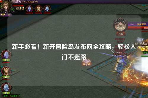 新手必看!新开冒险岛发布网全攻略,轻松入门不迷路