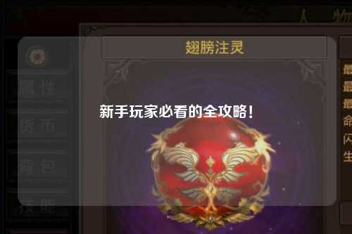 新手玩家必看的全攻略!