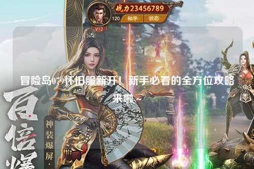 冒险岛079怀旧服新开!新手必看的全方位攻略来啦~