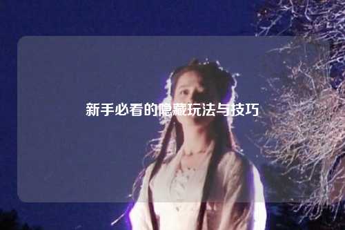 新手必看的隐藏玩法与技巧