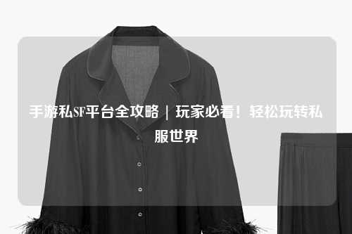 手游私SF平台全攻略 | 玩家必看!轻松玩转私服世界
