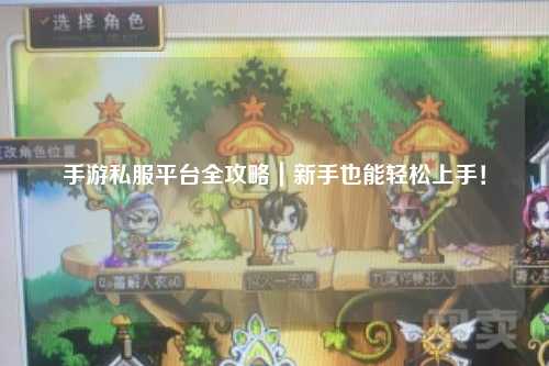 手游私服平台全攻略｜新手也能轻松上手！