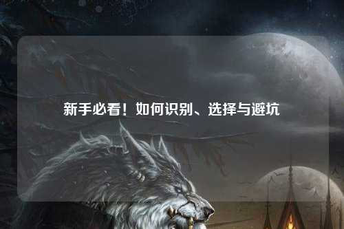 新手必看!如何识别、选择与避坑