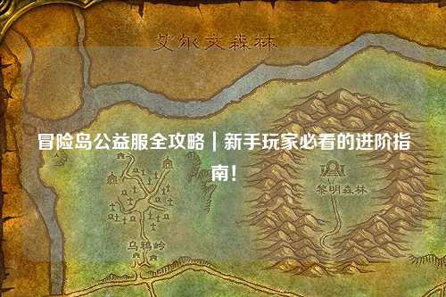 冒险岛公益服全攻略|新手玩家必看的进阶指南!