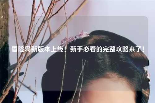 冒险岛新版本上线!新手必看的完整攻略来了!✨